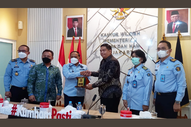 Komisi Informasi  dan Kanwil Kemenkumham DKI Jakarta Siap Jalin Kolaborasi Pelaksanaan UU KIP