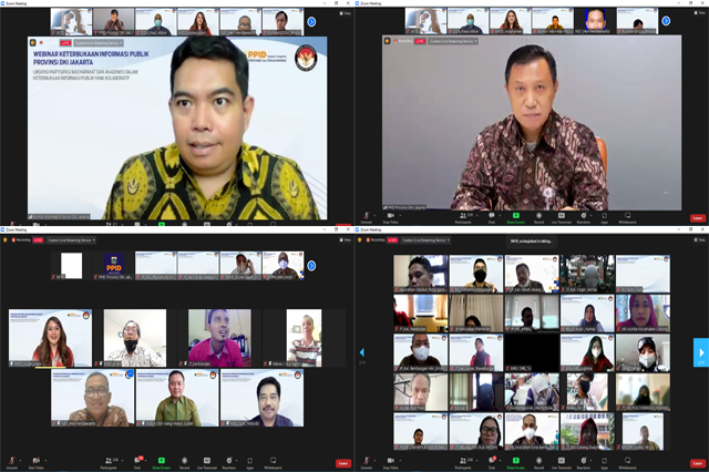 Webinar KIP Jilid 3, Partisipasi Masyarakat Jadi Kekuatan Utama Perbaikan Kualitas Badan Publik di Jakarta 