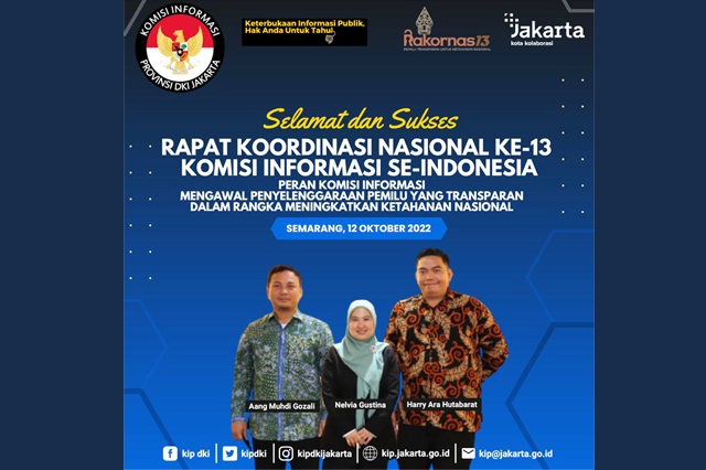 KIP DKI Siap Sukseskan Rakornas Komisi Informasi Seluruh Indonesia di Semarang