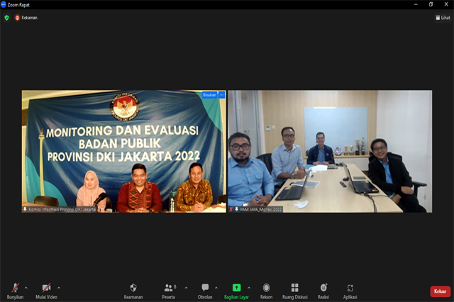 Komitmen Jalankan UU KIP, PDAM DKI Jakarta Ikuti Tahapan Presentasi Monev Tahun 2022