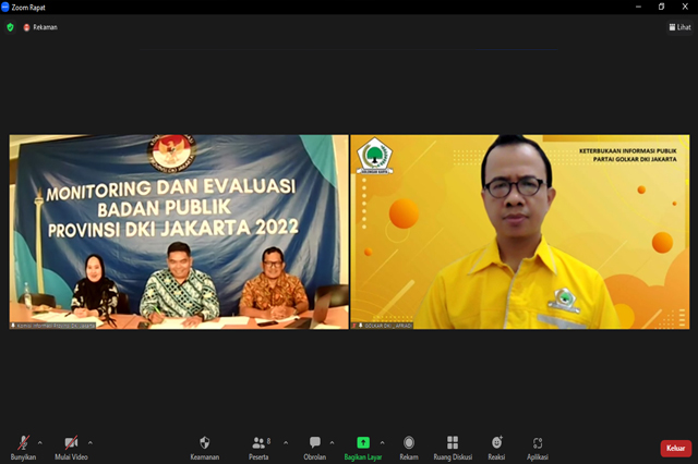 Ketua PPID Golkar Jakarta Paparkan langsung komitmen keterbukaan informasi Partai