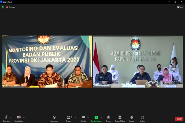 Wujud Komitmen KIP, Ketua KPU DKI Jakarta Hadiri Presentasi Monev Badan Publik DKI Jakarta