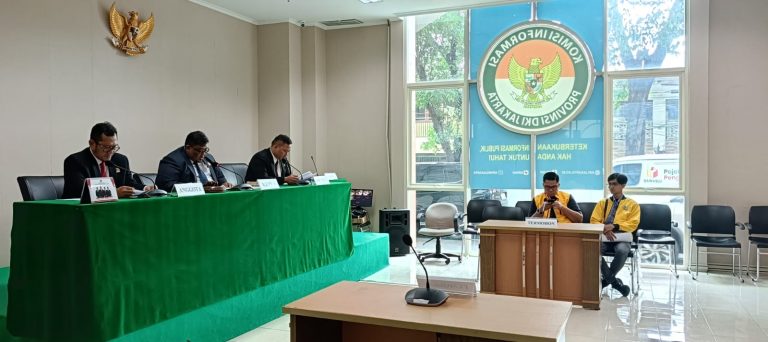 Majelis Komisioner KI DKI Bacakan Putusan Mediasi Sengketa Informasi antara PMLK dan DPD Partai Golkar DKI Jakarta