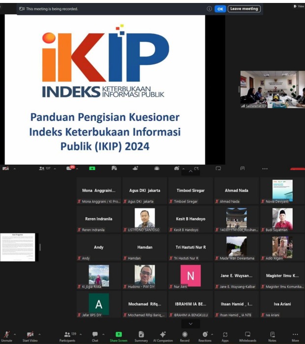 Pokja IKIP DKI Jakarta Tetapkan 10 Informan Ahli IKIP 2024, Berikut Namanya