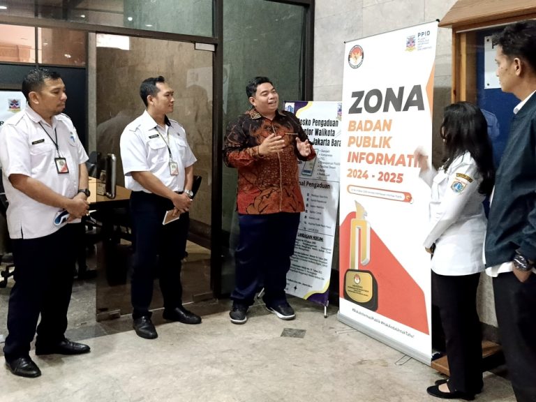 KI DKI Jakarta Pastikan Implementasi Zona Informatif di Kantor Pemerintah Kota Administrasi Jakarta Barat