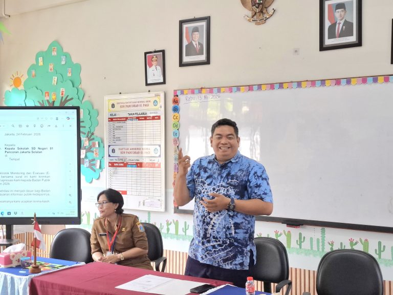“KIP Harus Ditanamkan Sejak Dini”, Ketua KI DKI Sebut SDN 01 Pancoran Layak Jadi Sekolah Percontohan Transparansi
