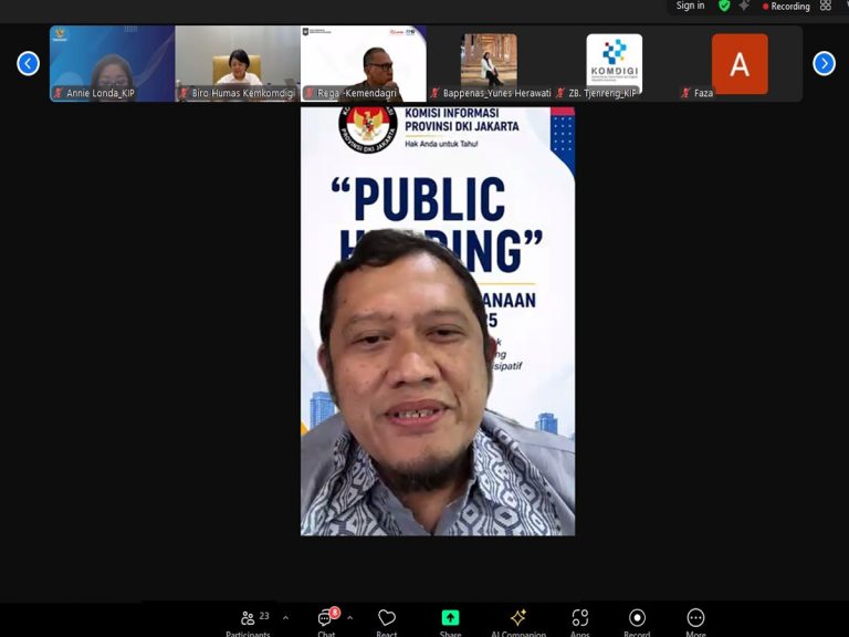 Wakil Ketua KI DKI Jakarta : IKIP Harus Berdampak Nyata bagi Publik, Bukan Sekadar Ukur Kepatuhan Administratif
